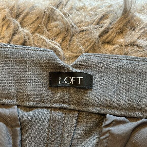 Loft Marissa gray‎ trouser boot cut pant size 4 - Picture 3 of 7